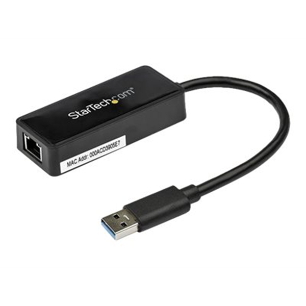 StarTech.com USB 3.0 naar gigabit Ethernet-adapter NIC met USB-poort - zwart