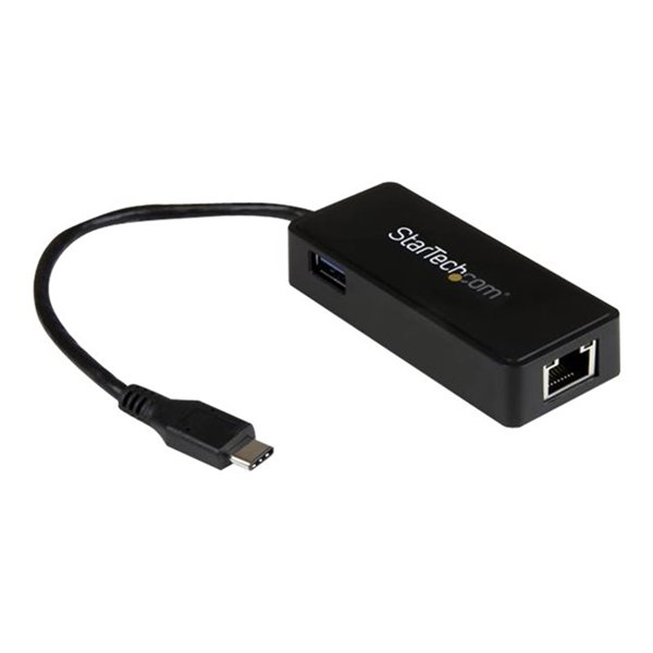 StarTech.com USB-C to Ethernet Gigabit Adapter - Thunderbolt 3 Compatible - USB Type C Network Adapter - USB C Ethernet Adapter (US1GC301AU) StarTech.com USB-C to Ethernet Gigabit Adapter - Thunderbolt 3 Compatible - USB Type C Network Adapter - USB C Ethernet Adapter (US1GC301AU)