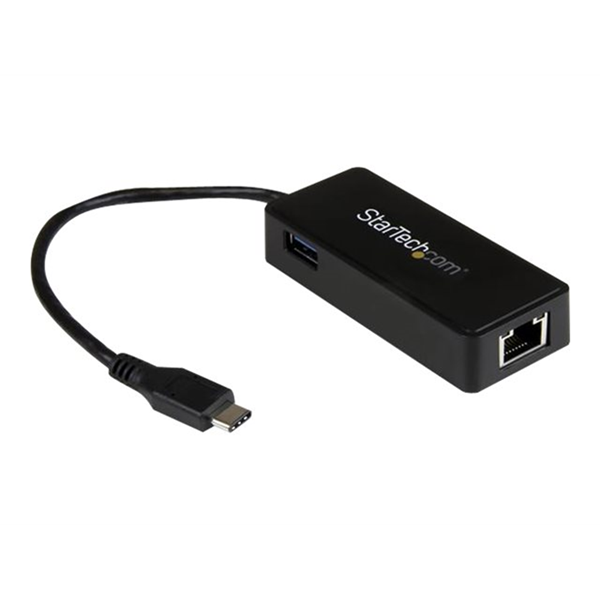 StarTech.com USB-C to Ethernet Gigabit Adapter - Thunderbolt 3 Compatible - USB Type C Network Adapter - USB C Ethernet Adapter (US1GC301AU)