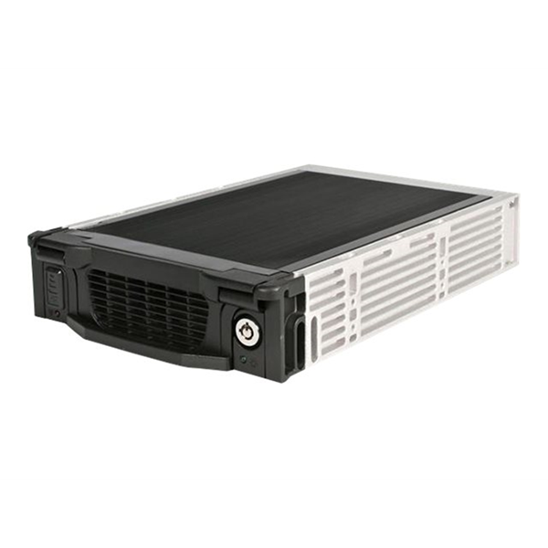 StarTech.com Zwarte Aluminum 5,25 inch Professionele SATA Harde Schijf Mobile Rack Lade