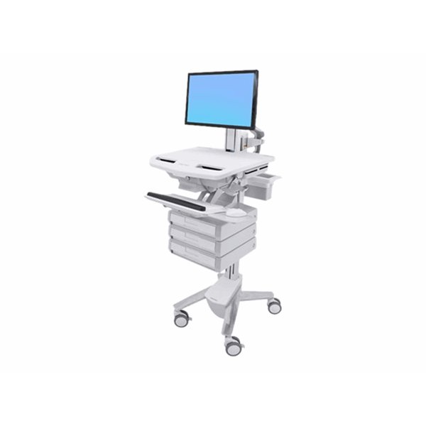STYLEVIEW CART WITH LCD PIVOT 3 DRAWERS