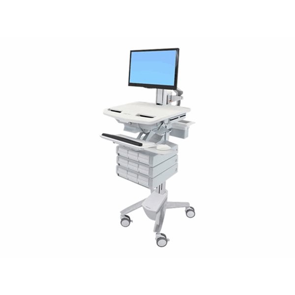 STYLEVIEW CART WITH LCD PIVOT 9 DRAWERS