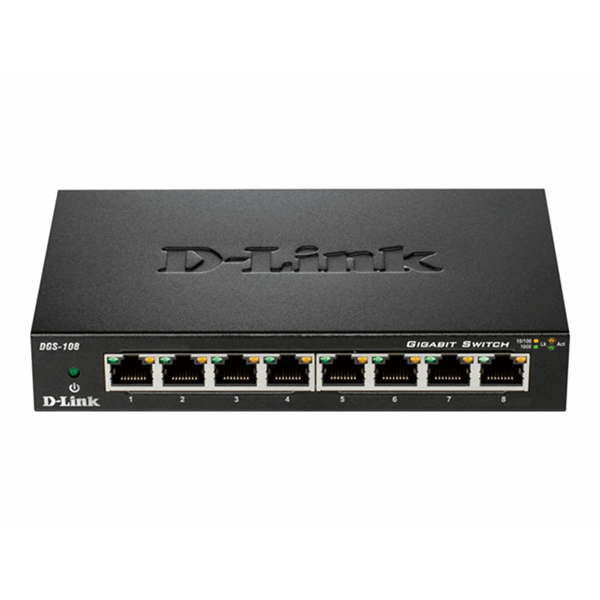 Switch/8xF+ENet RJ45 ext PSU Switch/8xF+ENet RJ45 ext PSU