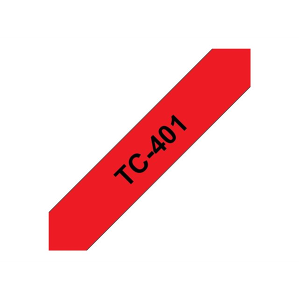 Tape/12mm red/black f P-Touch