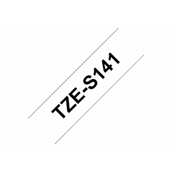 Tape/18mm black on clear