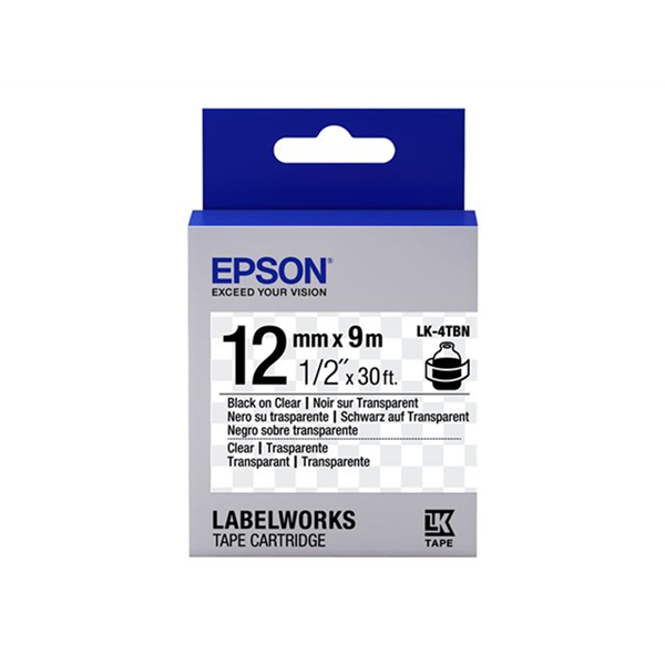 Tape - LK4TBN Clear Blk/