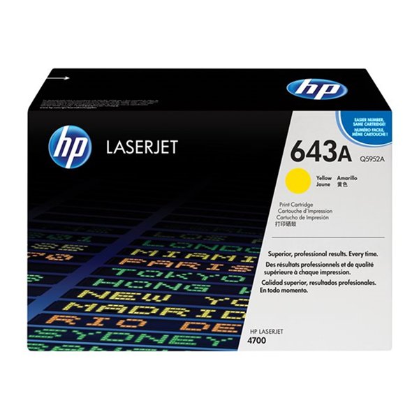 Tonercartridge yellow for Color LaserJet 4700