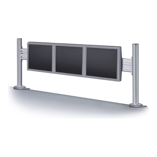 Toolbar Desk Mount 3xScreen 10-24" SILVE