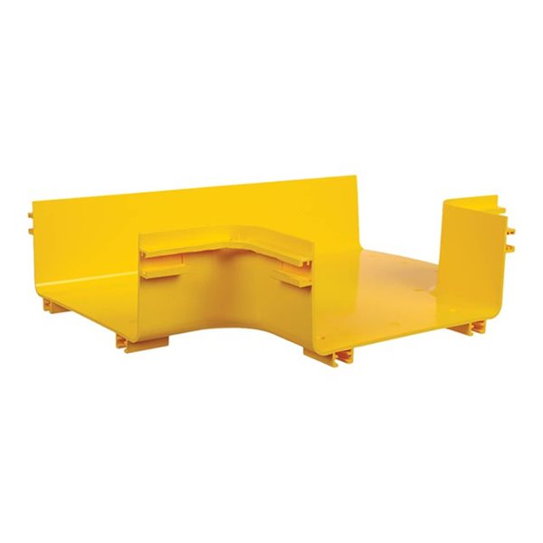 Toolless Horizontal 90-Degree T-Junction for Fiber Routing System 240 mm 10 in.