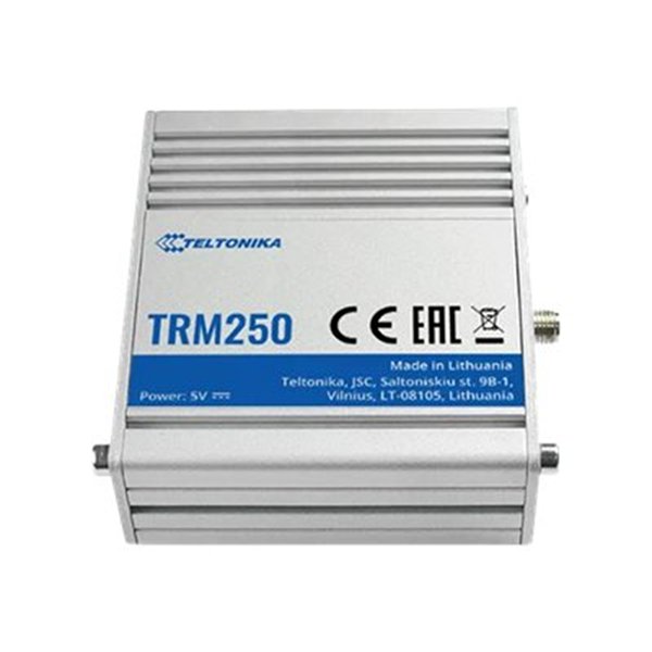 TRM250 is an industrial grade cellular modem with multiple LPWAN connectivity options. It features NB-IoT LTE Cat-M1 and is backward compatible with EGPRS TRM250 is an industrial grade cellular modem with multiple LPWAN connectivity options. It features NB-IoT LTE Cat-M1 and is backward compatible with EGPRS