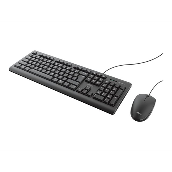 Trust Primo - toetsenbord en muis set - Belgisch Input Device