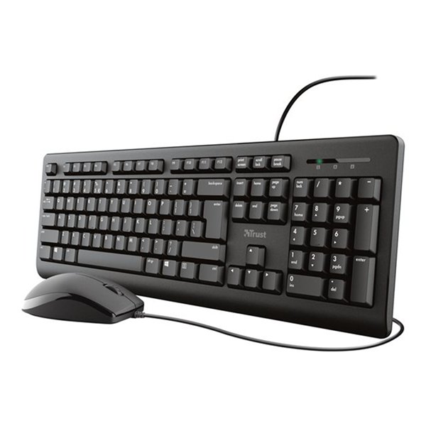 Trust Primo - toetsenbord en muis set - Belgisch Input Device
