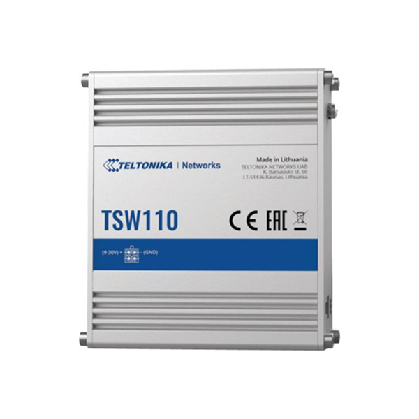 TSW110 is an unmanaged layer 2 Ethernetswitch. This device enables industrial high-bandwidth applications with a reliable data connection. TSW110 is an unmanaged layer 2 Ethernetswitch. This device enables industrial high-bandwidth applications with a reliable data connection.