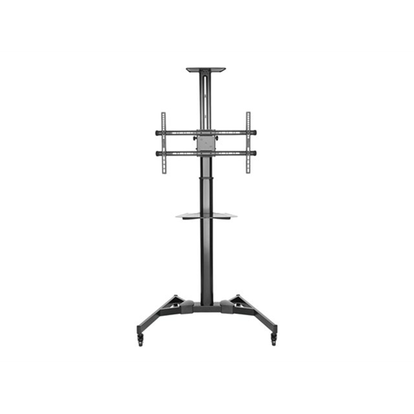 TV floor stand with shelf and camera