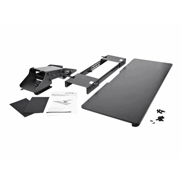 StarTech.com Toetsenbordhouder voor onder bureau - uittrekbaar en verstelbaar - 67 cm breed - ergonomische toetsenbordlade StarTech.com Toetsenbordhouder voor onder bureau - uittrekbaar en verstelbaar - 67 cm breed - ergonomische toetsenbordlade