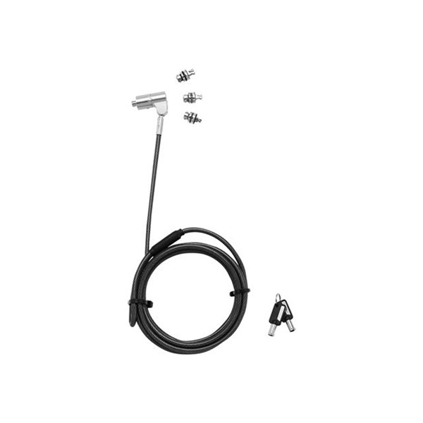 Universal Security Cable Lock 3 Exchangeable heads fits all slots masterkeyed