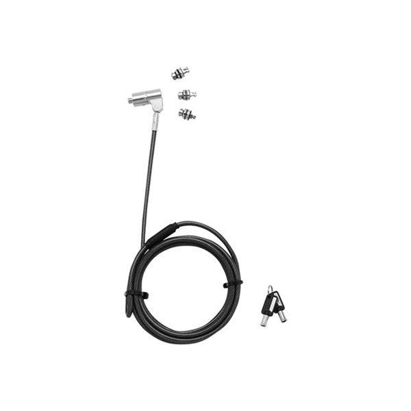 Universal Security Cable Lock 3 Exchangeable heads fits all slots masterkeyed