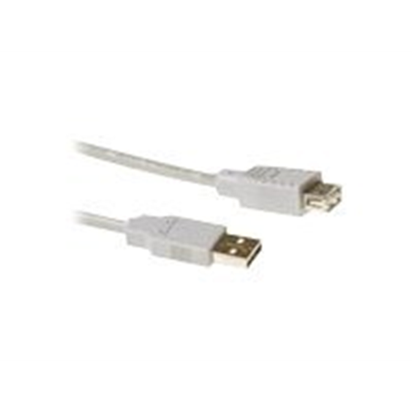 USB 20 A male - USB A female ivoor 3.00m - PolyBag USB 20 A male - USB A female ivoor 3.00m - PolyBag