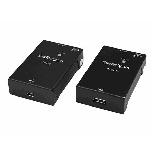 StarTech.com 1-poort USB via Cat5 / Cat6 Ethernet Verlenger - tot 40m StarTech.com 1-poort USB via Cat5 / Cat6 Ethernet Verlenger - tot 40m