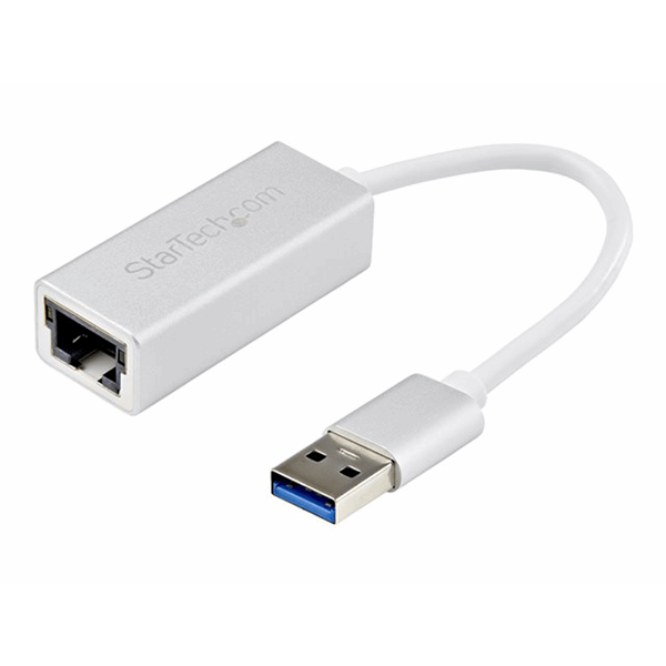 StarTech.com USB 3.0 naar gigabit ethernet netwerkadapter - zilver - strak aluminium design, ideaal voor MacBook, Chromebook of tablet StarTech.com USB 3.0 naar gigabit ethernet netwerkadapter - zilver - strak aluminium design, ideaal voor MacBook, Chromebook of tablet