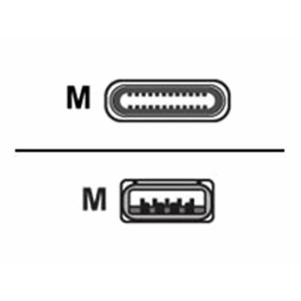 USB 3 Type Angled C to A 1.15m
