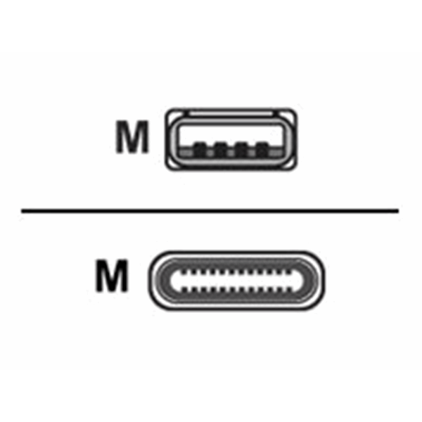 USB 3 Type C to A Cable 0.6m USB 3 Type C to A Cable 0.6m