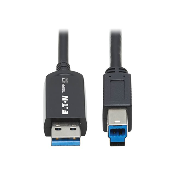 USB 3.2 Gen 1 Plenum-Rated Fiber ActiveOptical Cable AOC A B M M Black 15 m