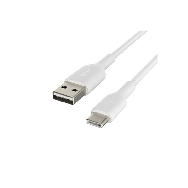 USB-A to USB-C Cable 2M White