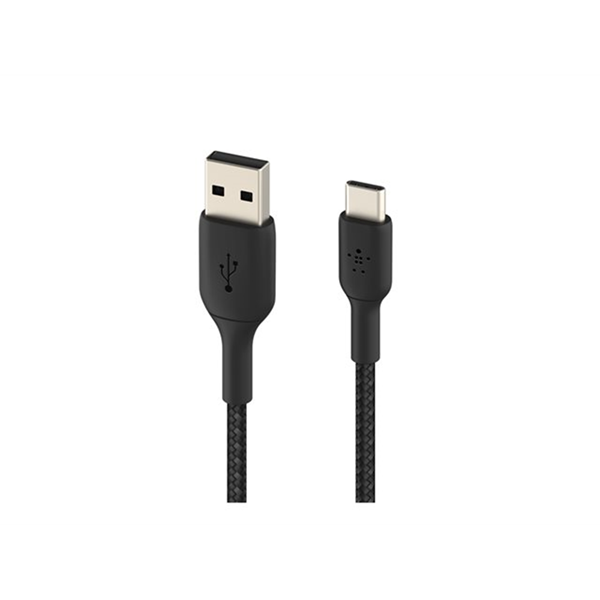USB-A to USB-C Cable Braided 2M Black USB-A to USB-C Cable Braided 2M Black