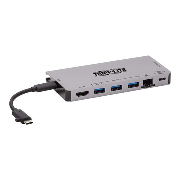 USB-C Dock 4K HDMI USB 3.2 Gen 1 USB-A Hub GbE Memory Card 100W PD Charging Detachable Cord