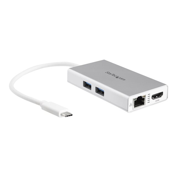 USB C Multiport Adapter - PD - Silver