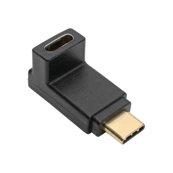 USB-C Right Angle Adapter M/F 3.1 Gen 210 Gbps Thunderbolt 3 Compatible 3A Rating