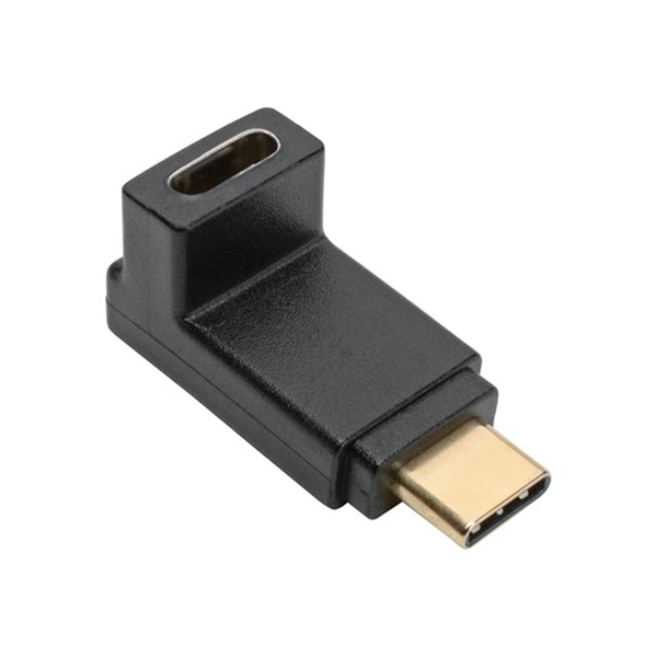USB-C Right Angle Adapter M/F 3.1 Gen 210 Gbps Thunderbolt 3 Compatible 3A Rating