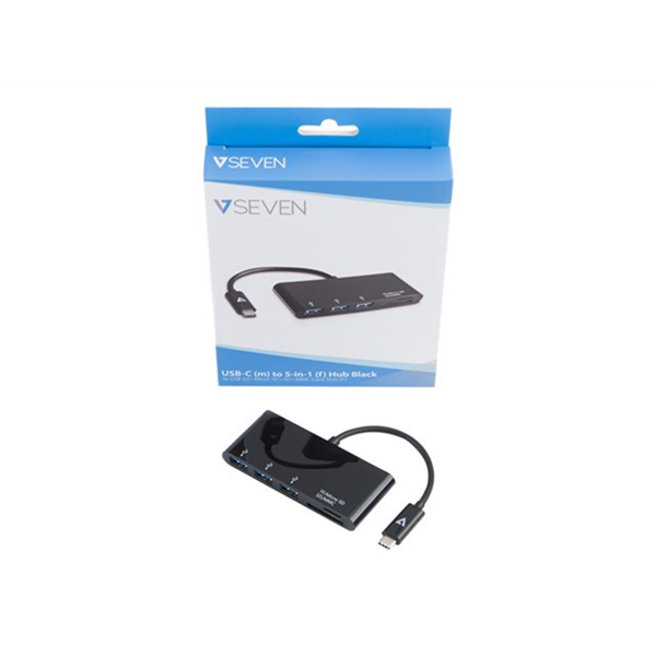 USB-C TO 5IN1 HUB BLACK