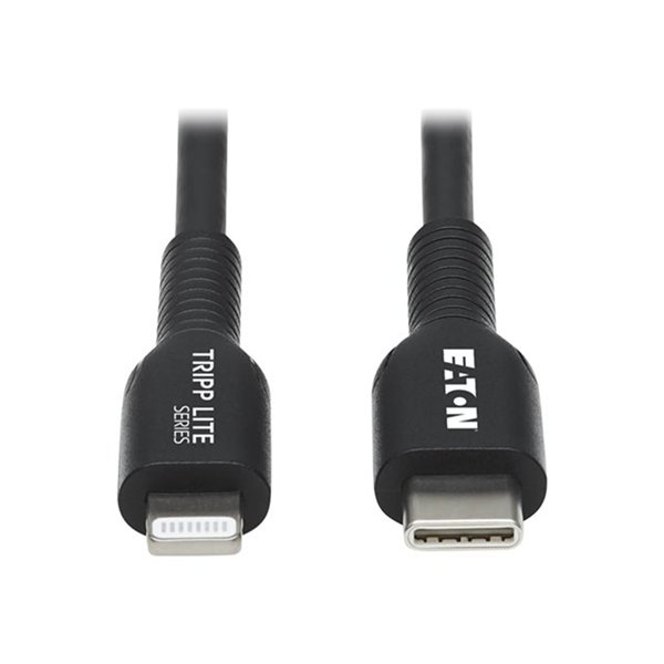 USB-C to Lightning Sync/Charge Cable (M/M) MFi Certified Black 3 m (9.8 ft.)