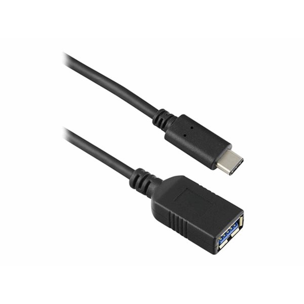 USB-C To USB-A 3.1 Gen1 15cm Cable Blck