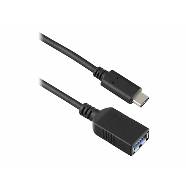 USB-C To USB-A 3.1 Gen1 15cm Cable Blck