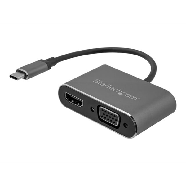 USB C to VGA and HDMI Adapter - Aluminum