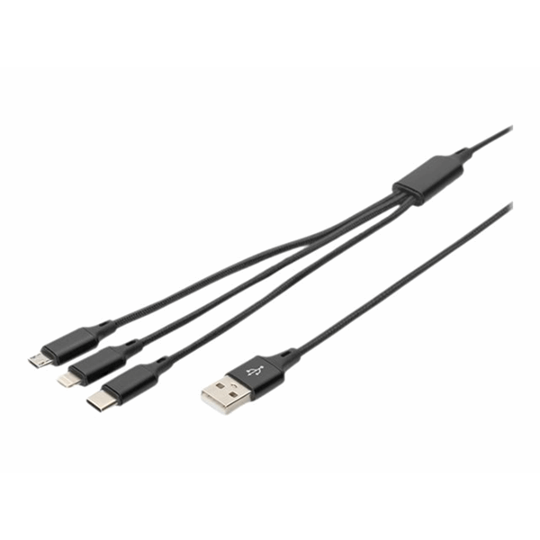 USB charger cable USB A - Lightning+micr USB charger cable USB A - Lightning+micr
