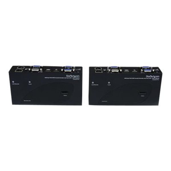 USB Dual VGA over Cat5 KVM Extender