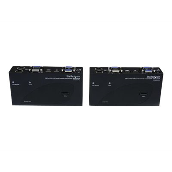 USB Dual VGA over Cat5 KVM Extender