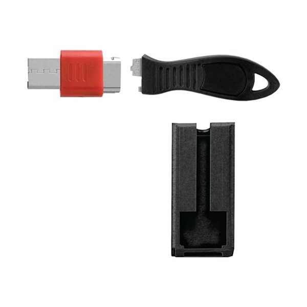 USB Port Lock with Cable Guard - Square