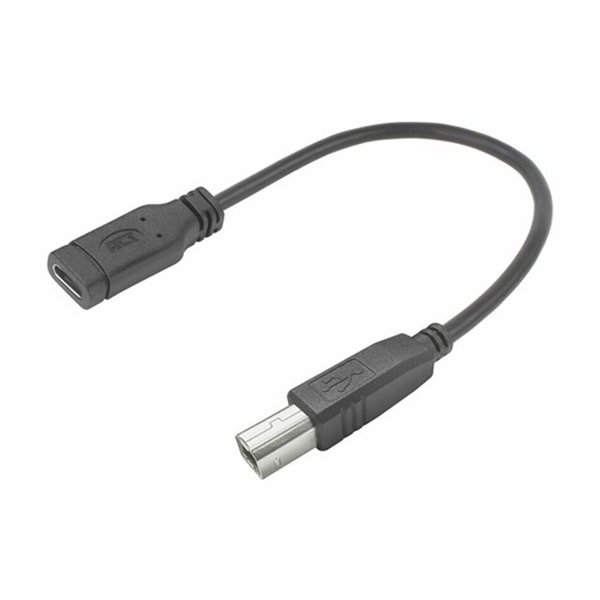 USB Type-C female to USB-B 2.0 printer adapter cable 0.2m