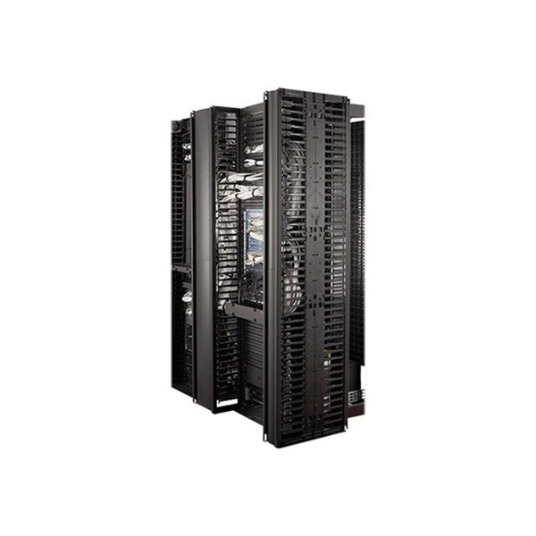 Valueline. Vertical Cable Manager for 2& 4 Post Racks. 84iH X 6iW. Double-Sided with Doors