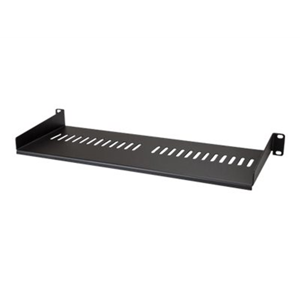 Vented 1U Rack Shelf - 7in Deep