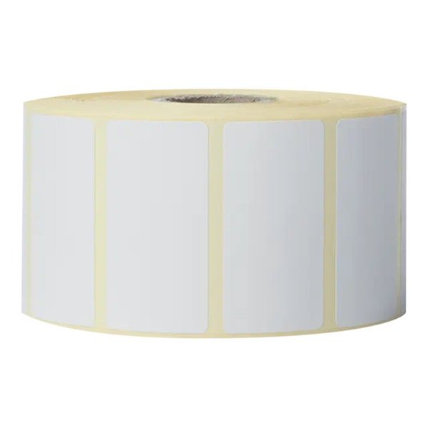 Verpakt per 16 stuks - prijs per stuk voorgestanste labelrol: 51 x 26 mm directthermisch wit 1900 labels/rol
