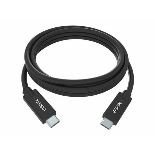 VISION 2m Black USB-C Cable