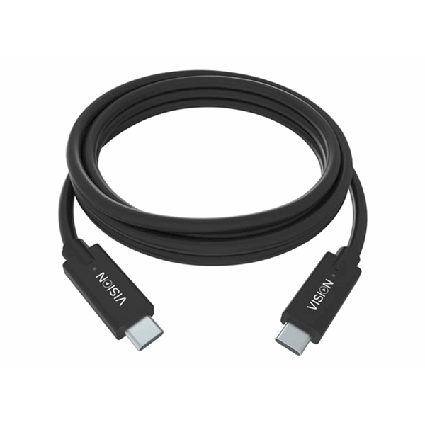 VISION 2m Black USB-C Cable VISION 2m Black USB-C Cable
