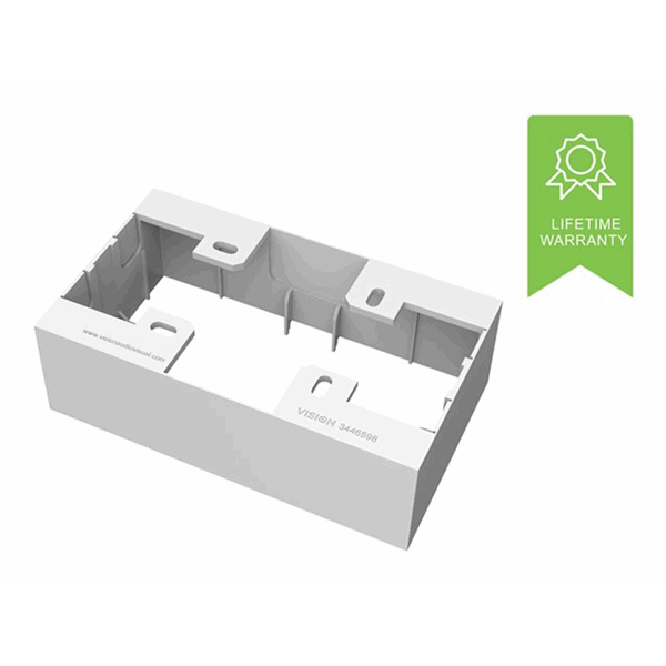 VISION Techconnect 2-Gang Backbox