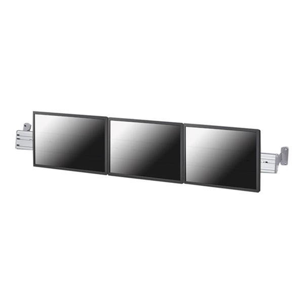 Wall Toolbar Mount 3 Screens 10-24" SILV